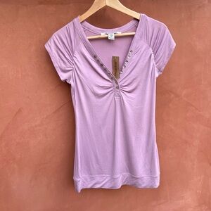 AMERICAN RAG CIE WOMENS SHORT SLEEVE SHIRT